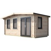 8x16 Power Chalet Log Cabin | Scandinavian Timber